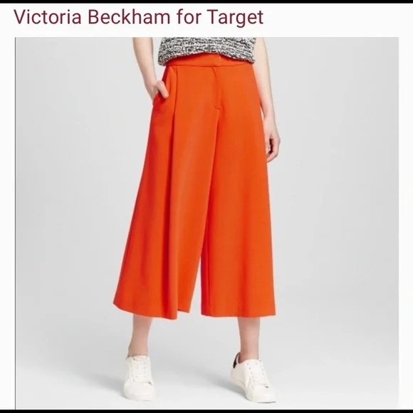 Victoria Beckham for Target wide leg pants culottes - Picture 1 of 4